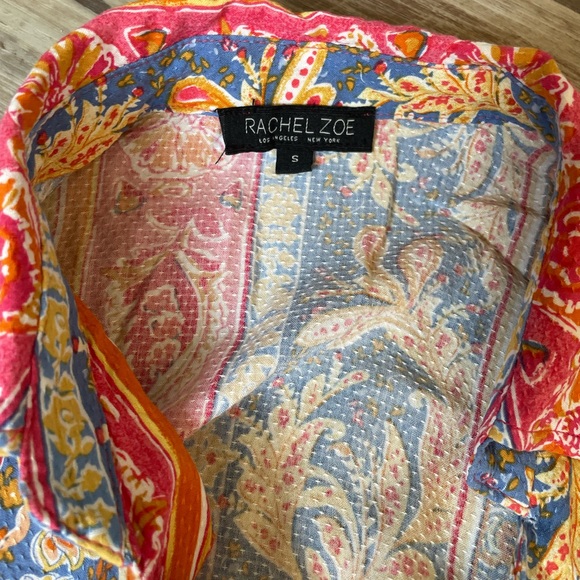 Rachel Zoe multicolored wrap top size small hippie - Picture 3 of 3